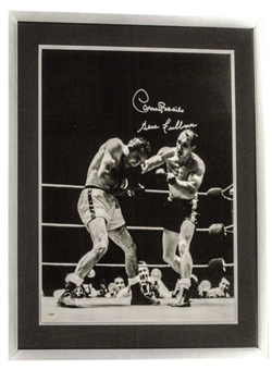 Carmen Basilio & George Fullmer Signed & Framed B&W Boxing 16x20 Photo